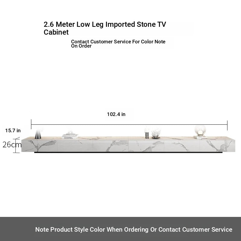 Stylish Modern TV Cabinet with Ceramic Sintered Stone Top, Pine Accents, and Durable Metal Frame - Perfect Home Entertainment Center flsd-5184