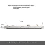 Stylish Modern TV Cabinet with Ceramic Sintered Stone Top, Pine Accents, and Durable Metal Frame - Perfect Home Entertainment Center flsd-5184