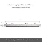 Stylish Modern TV Cabinet with Ceramic Sintered Stone Top, Pine Accents, and Durable Metal Frame - Perfect Home Entertainment Center flsd-5184