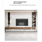 Modern Ceramic Sintered Stone Coffee Table with Pine and Metal Accents – Stylish Living Room Furniture flsd-5185
