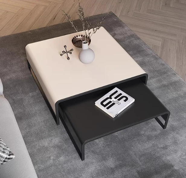 Stylish Synthetic Leather and Carbon Steel Tea Table - Modern Home Decor Piece flsd-5187
