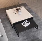 Stylish Synthetic Leather and Carbon Steel Tea Table - Modern Home Decor Piece flsd-5187