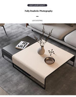 Stylish Synthetic Leather and Carbon Steel Tea Table - Modern Home Decor Piece flsd-5187