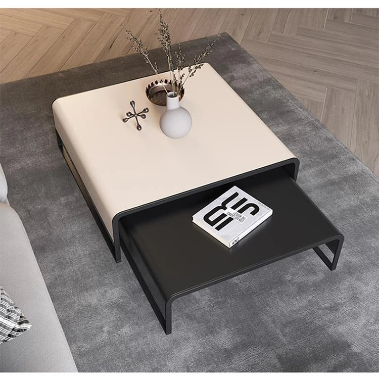 Stylish Synthetic Leather and Carbon Steel Tea Table - Modern Home Decor Piece flsd-5187