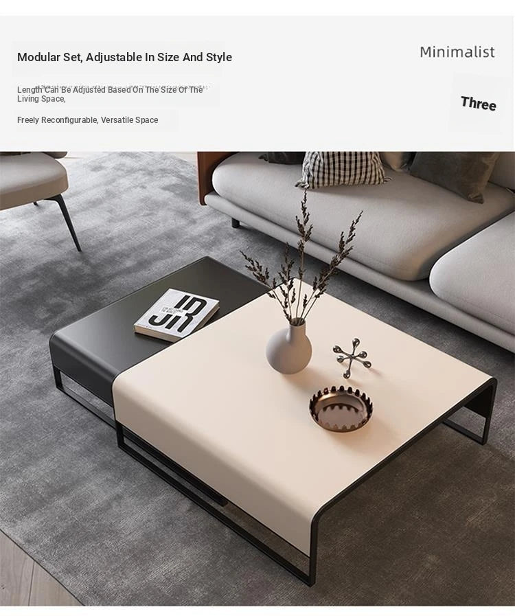 Stylish Synthetic Leather and Carbon Steel Tea Table - Modern Home Decor Piece flsd-5187