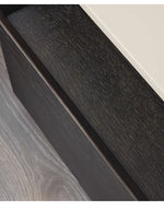 Modern Red Oak Bedside Cupboard with Minimalist Design – Stylish Nightstand for Bedroom Storage flsd-5188