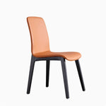 Stylish Ash Wood Dining Chair with Synthetic Leather Seat – Modern Comfort and Elegance for Your Space flsd-5191
