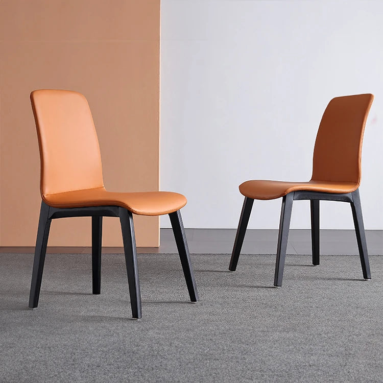 Stylish Ash Wood Dining Chair with Synthetic Leather Seat – Modern Comfort and Elegance for Your Space flsd-5191