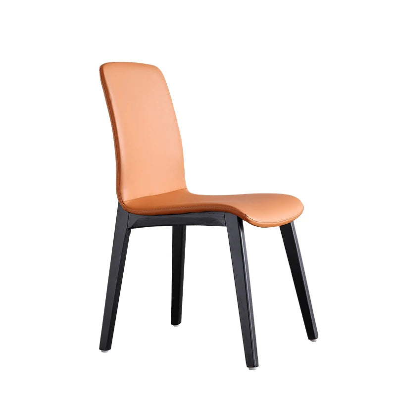 Stylish Ash Wood Dining Chair with Synthetic Leather Seat – Modern Comfort and Elegance for Your Space flsd-5191