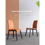 Stylish Ash Wood Dining Chair with Synthetic Leather Seat – Modern Comfort and Elegance for Your Space flsd-5191