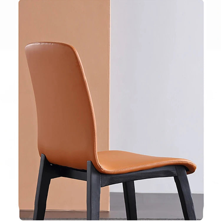 Stylish Ash Wood Dining Chair with Synthetic Leather Seat – Modern Comfort and Elegance for Your Space flsd-5191