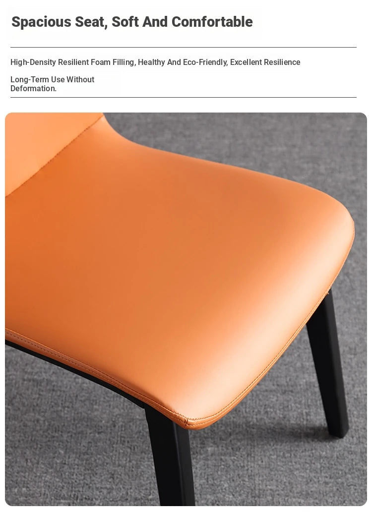 Stylish Ash Wood Dining Chair with Synthetic Leather Seat – Modern Comfort and Elegance for Your Space flsd-5191