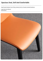 Stylish Ash Wood Dining Chair with Synthetic Leather Seat – Modern Comfort and Elegance for Your Space flsd-5191