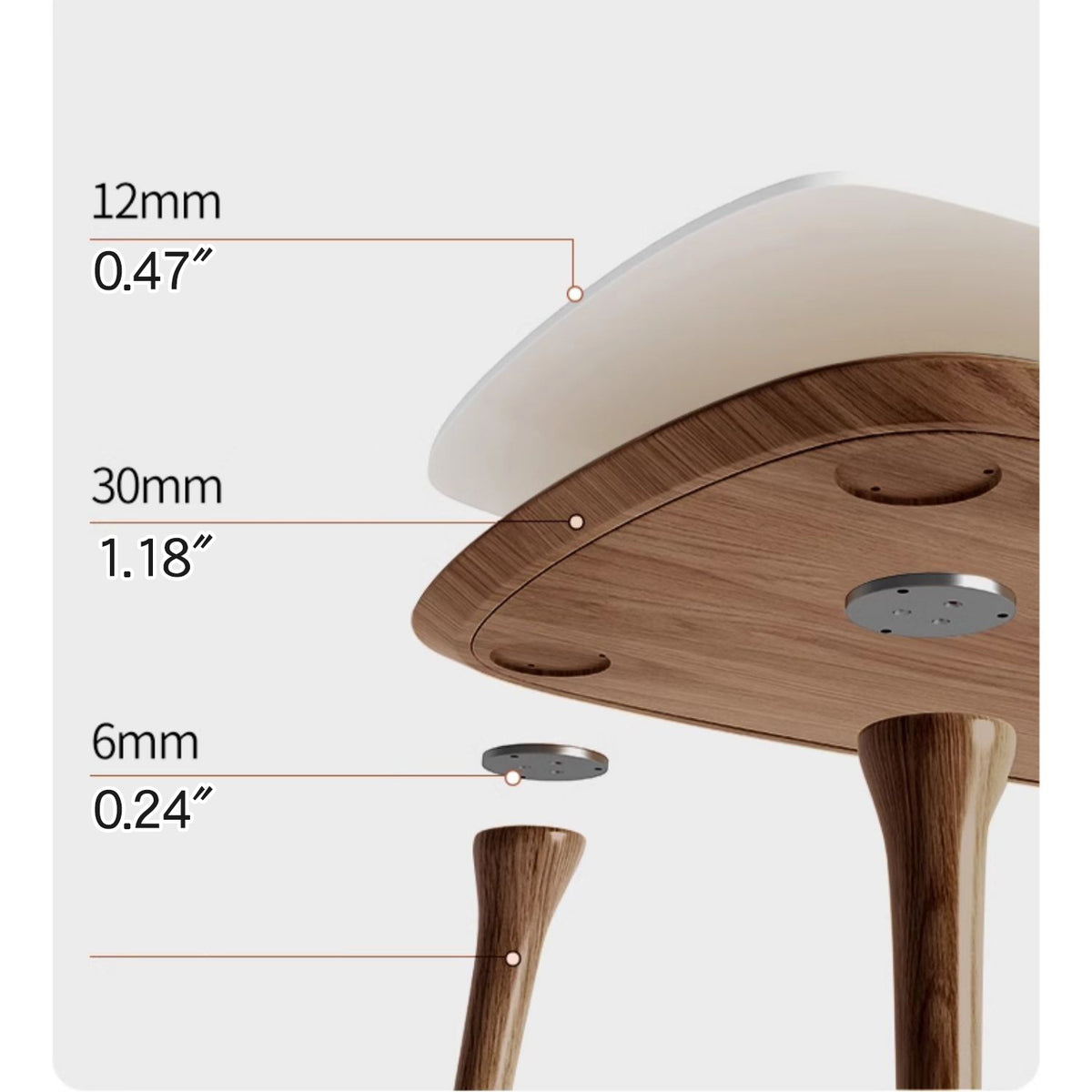 Sleek Matte White Sintered Stone & Ash Wood Dining Table – Modern Elegance for Your Home fmbs-002