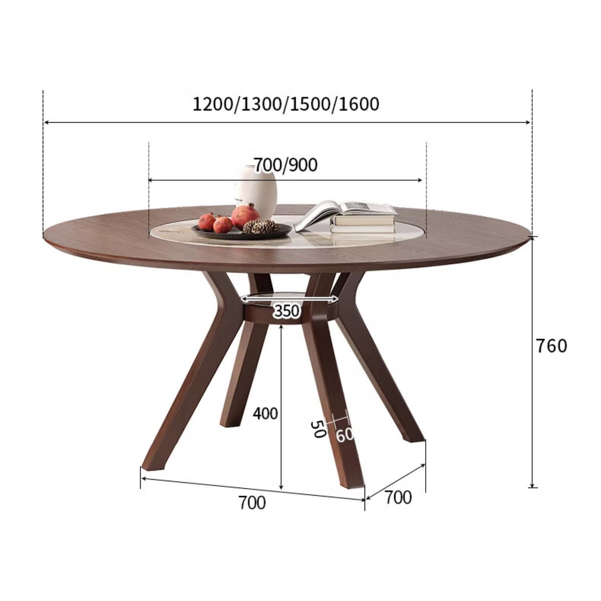 Elegant Glossy White Sintered Stone Table with Premium Ash Wood Base fmbs-005