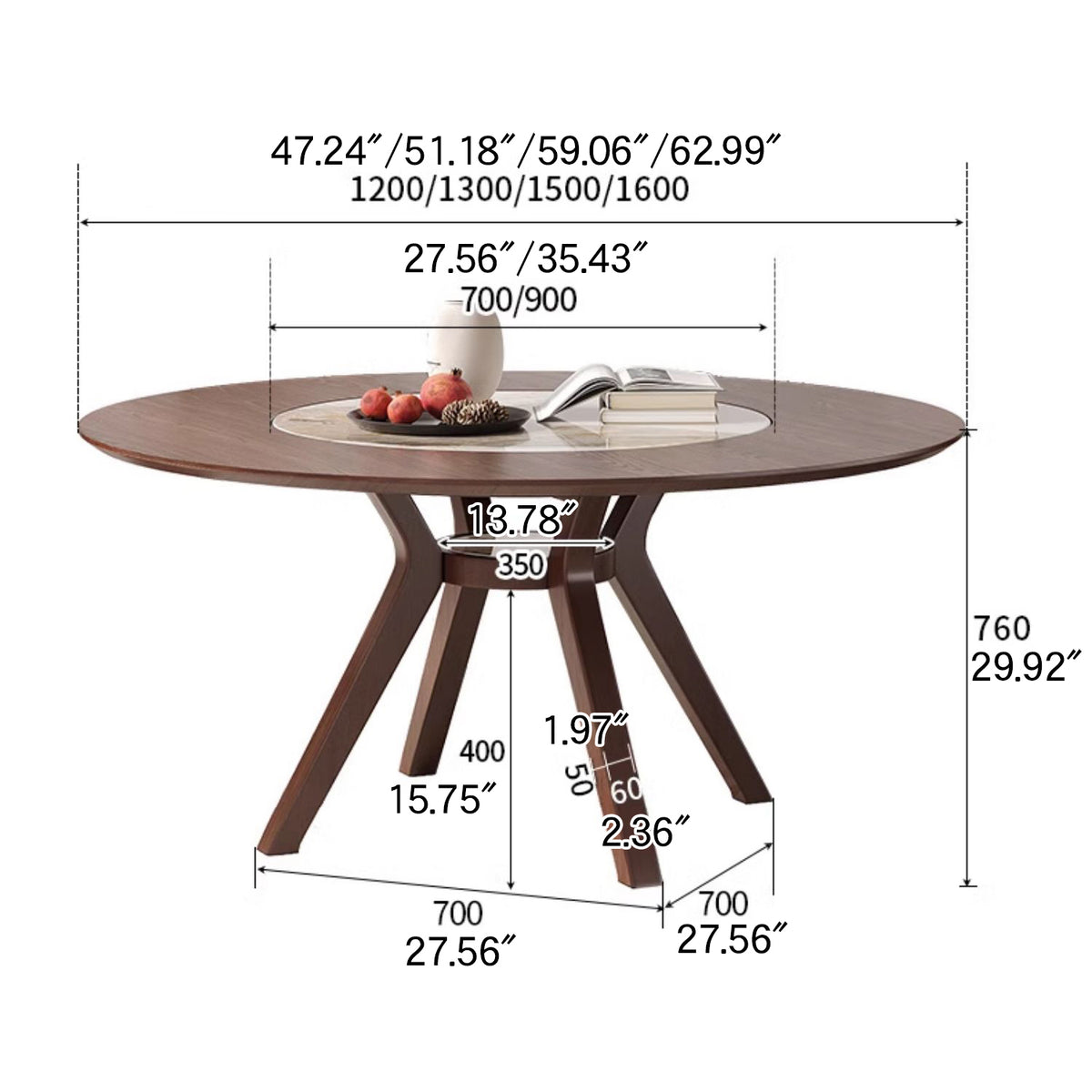 Elegant Glossy White Sintered Stone Table with Premium Ash Wood Base fmbs-005