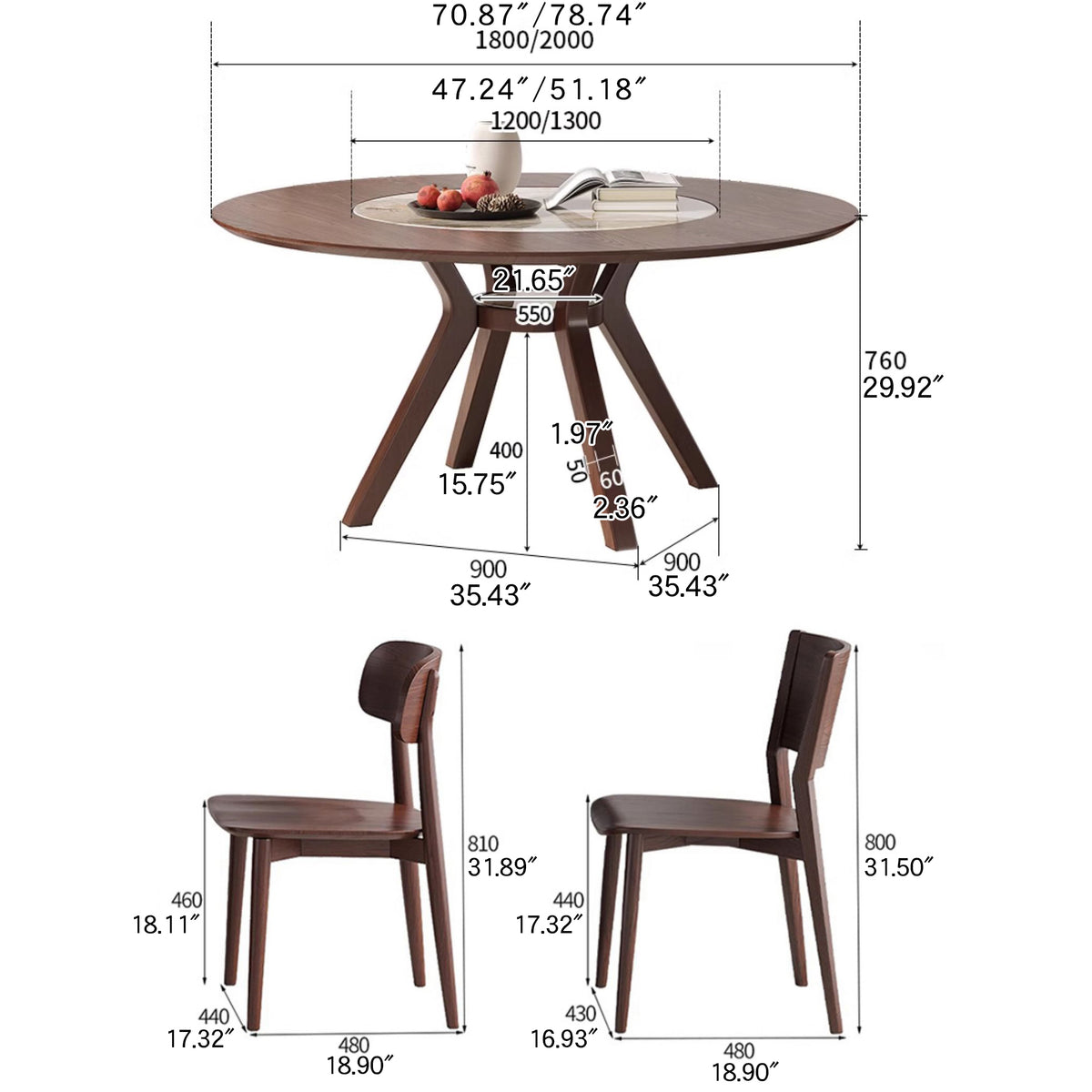 Elegant Glossy White Sintered Stone Table with Premium Ash Wood Base fmbs-005