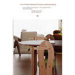 Sleek Ash Wood & Sintered Stone Dining Table – Modern Elegance for Your Home fme-3124