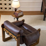 Luxurious Genuine Leather Chair - Stylish Comfort for Modern Living Rooms fme-3130