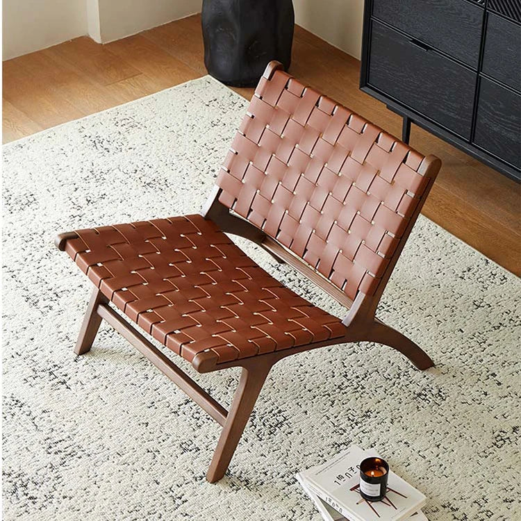 Stylish Faux Leather Lounge Chair – Modern Design for Cozy Living Spaces fme-3131