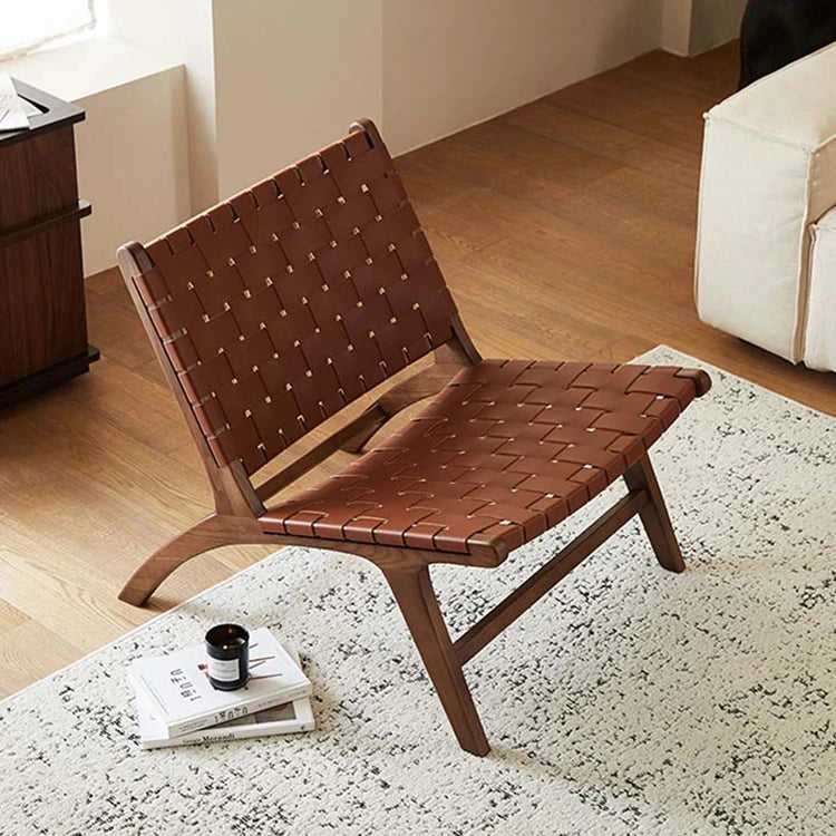 Stylish Faux Leather Lounge Chair – Modern Design for Cozy Living Spaces fme-3131