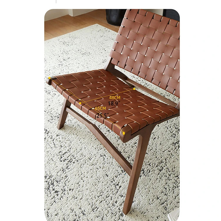 Stylish Faux Leather Lounge Chair – Modern Design for Cozy Living Spaces fme-3131