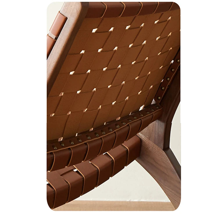 Stylish Faux Leather Lounge Chair – Modern Design for Cozy Living Spaces fme-3131