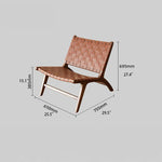 Stylish Faux Leather Lounge Chair – Modern Design for Cozy Living Spaces fme-3131