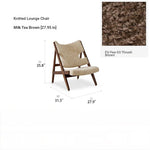 Stylish Cashmere Ash Wood Chair for Cozy Living Spaces - Perfect for Reading and Relaxation fme-3136