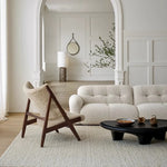 Stylish Cashmere Ash Wood Chair for Cozy Living Spaces - Perfect for Reading and Relaxation fme-3136