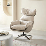 Stylish Faux Leather Down Lounge Chair – Modern Comfort with a Chic Design fme-3139