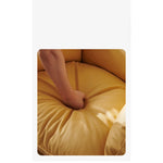 Stylish Faux Leather Down Lounge Chair – Modern Comfort with a Chic Design fme-3139