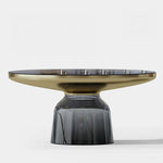 Stylish Tempered Glass Tea Table Set - Modern Living Room Accent Furniture for Chic Interiors fmfd-5054