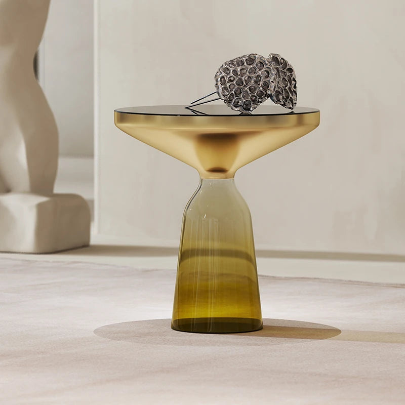 Stylish Tempered Glass Tea Table Set - Modern Living Room Accent Furniture for Chic Interiors fmfd-5054