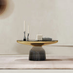 Stylish Tempered Glass Tea Table Set - Modern Living Room Accent Furniture for Chic Interiors fmfd-5054