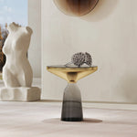 Stylish Tempered Glass Tea Table Set - Modern Living Room Accent Furniture for Chic Interiors fmfd-5054