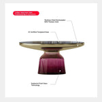 Stylish Tempered Glass Tea Table Set - Modern Living Room Accent Furniture for Chic Interiors fmfd-5054