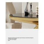 Stylish Tempered Glass Tea Table Set - Modern Living Room Accent Furniture for Chic Interiors fmfd-5054