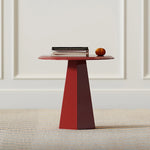 Stylish Modern Red Tea Table with Multi-layer Board Design for Living Room Decor fmfd-5055