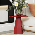 Stylish Modern Red Tea Table with Multi-layer Board Design for Living Room Decor fmfd-5055