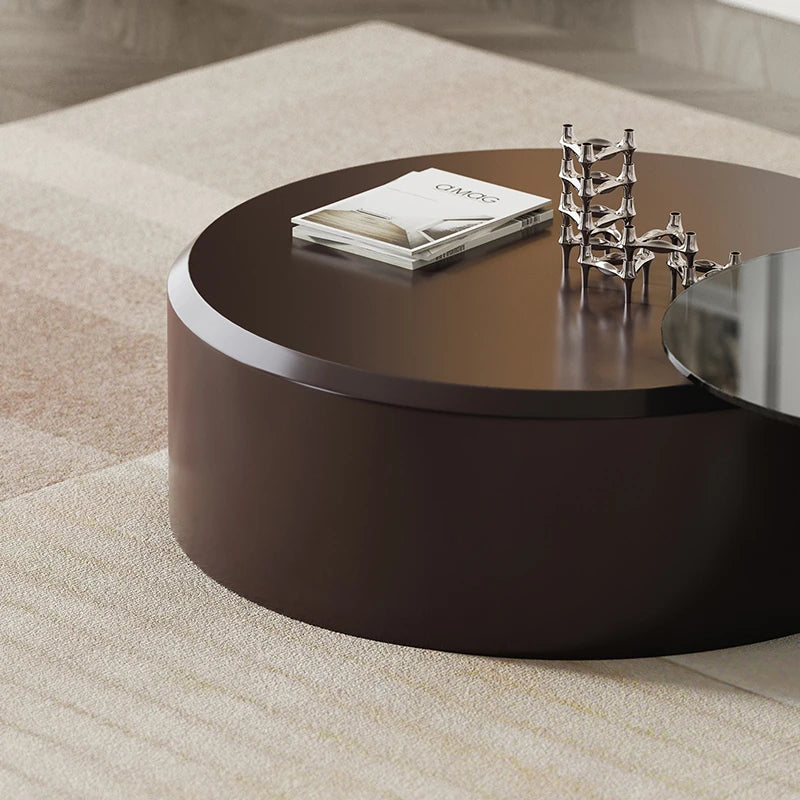 Stylish Multi-Layer Board Tea Table with Tempered Glass Top – Modern Coffee Table for Living Room Décor fmfd-5061