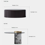 Stylish Multi-Layer Board Tea Table with Tempered Glass Top – Modern Coffee Table for Living Room Décor fmfd-5061