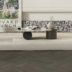 Elegant Marble Multi-layer Board Stainless Steel Coffee Table – Modern Round Design for Living Room Decor fmfd-5063