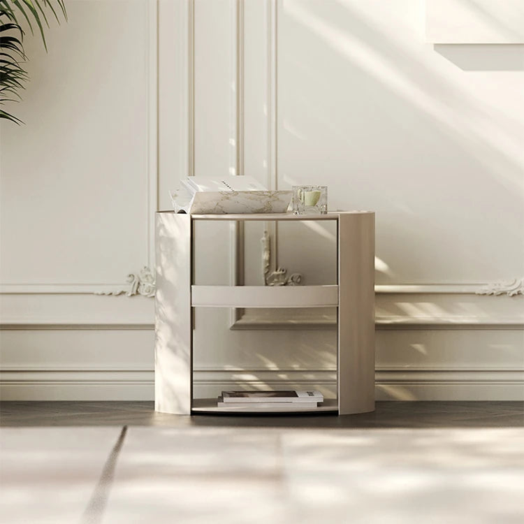 Sleek Modern Bedside Cupboard with Multi-Layer Board Design – Stylish Nightstand for Any Bedroom fmfd-5064