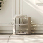 Sleek Modern Bedside Cupboard with Multi-Layer Board Design – Stylish Nightstand for Any Bedroom fmfd-5064