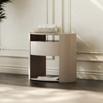 Sleek Modern Bedside Cupboard with Multi-Layer Board Design – Stylish Nightstand for Any Bedroom fmfd-5064