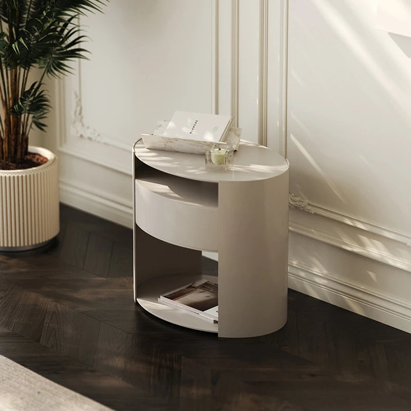 Sleek Modern Bedside Cupboard with Multi-Layer Board Design – Stylish Nightstand for Any Bedroom fmfd-5064