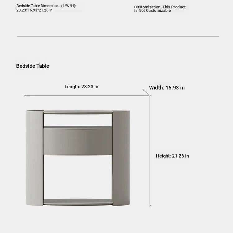 Sleek Modern Bedside Cupboard with Multi-Layer Board Design – Stylish Nightstand for Any Bedroom fmfd-5064