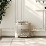 Sleek Modern Bedside Cupboard with Multi-Layer Board Design – Stylish Nightstand for Any Bedroom fmfd-5064