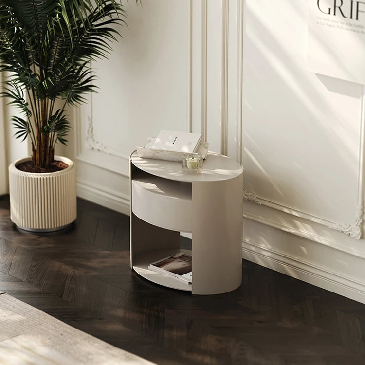 Sleek Modern Bedside Cupboard with Multi-Layer Board Design – Stylish Nightstand for Any Bedroom fmfd-5064